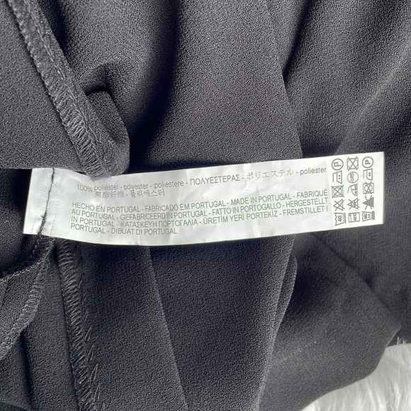 Zara Dress Black High Neck Cut Out Zip Cocktail Wedding Preppy Business Sz XS - Picture 6 of 7